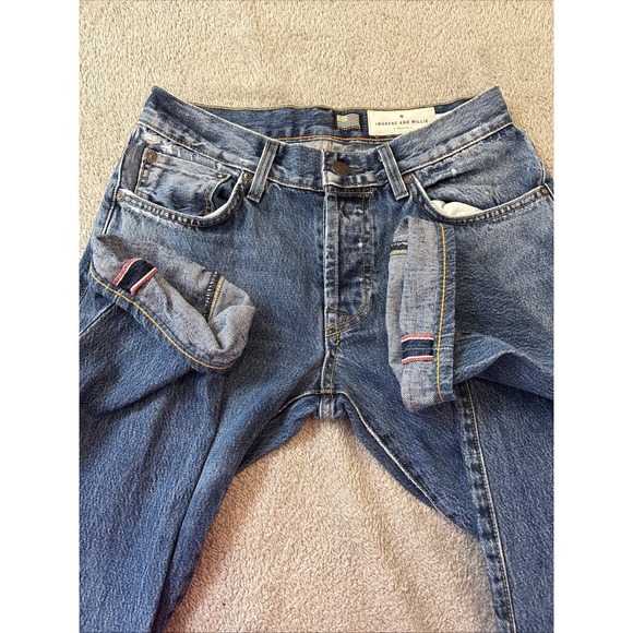 Imogene + Willie Lot 2 Vidalia Mills Half Selvedge Denim Barton Slim Jeans 27/28 - Picture 1 of 16